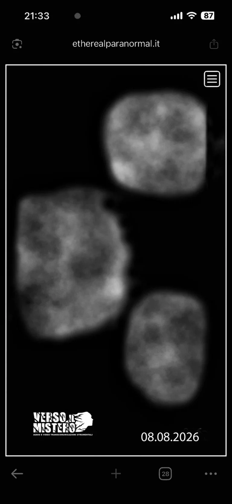 Metavisione – Video Transcomunicazione Strumentale (TCS-V). Sperimentazione effettuata con l’E.M.S. (Ethereal Metavision